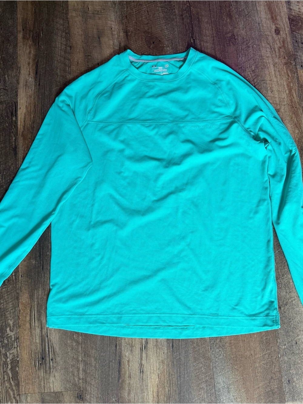 Under Armour Men's Long Sleeve Crew - Aqua Teal